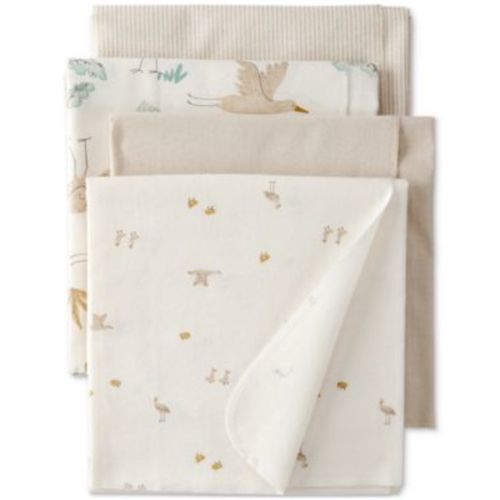 Baby Cotton Receiving Blankets, 4 Pack