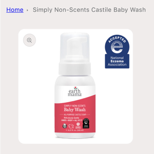 Simply Non-Scents Castile Baby Wash - Unscented Soap
