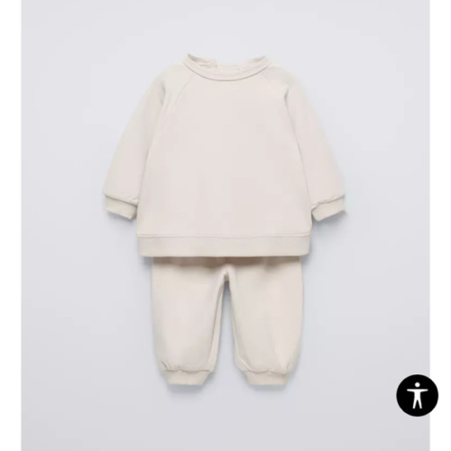 SWEATSHIRT AND JOGGER PANTS SET - Light beige | ZARA United States