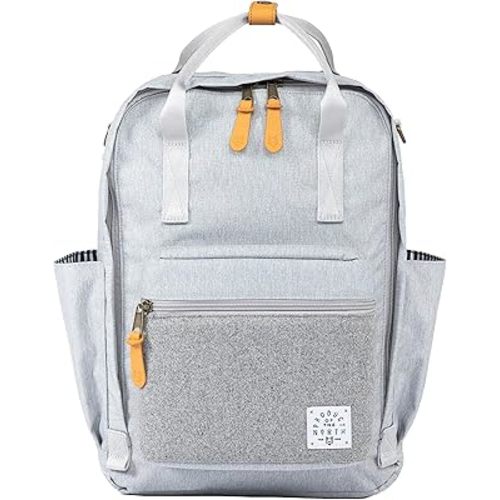 Elkin Sustainable Diaper Bag Backpack - Heather Grey