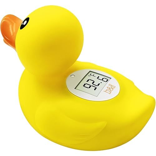 B&H Duck Baby Bath Thermometer, Digtal Newborn Tub Thermometer for Accurately Measuring Baby's Water Temperature, BPA Free, Toddlers Safety Floating Toy