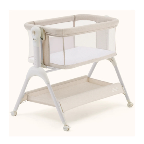 HARPPA Cuddly Sway | 3-in-1 Rocking Baby Bassinet & Bedside Sleeper with Anti-Reflux Mattress for Newborns | Attaches to Bed, Adjustable Height, Tool-Free Setup, Portable Wheels, CPSC Certified, Gentle Rocking Motion | Ideal for Infants, Safe Co-Sleeping