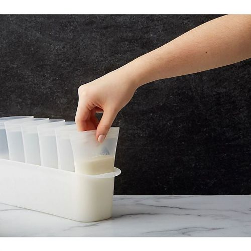 Zip Top Reusable Breast Milk Storage Set & Freeze Tray