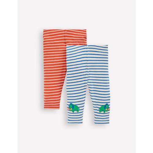 2-pack Ribbed Leggings-Prehistoric Multi