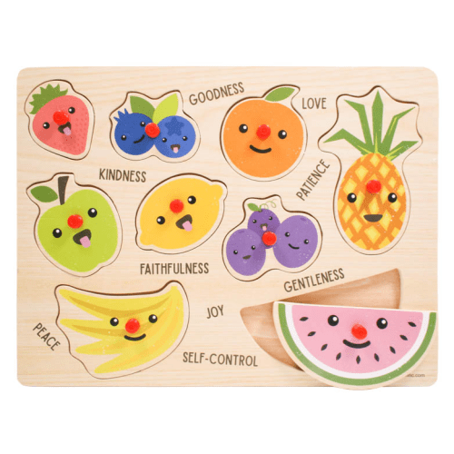 Fruit of the Spirit Peg Wooden Puzzle