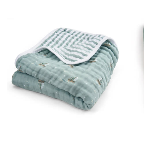Organic Cotton Muslin Blanket in Sailing Seas | aden + anais