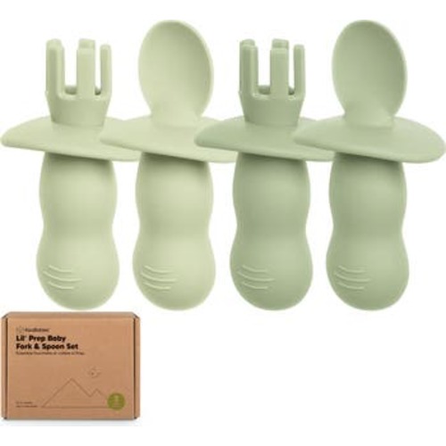 2-Sets Prep Baby Spoons & Forks Set