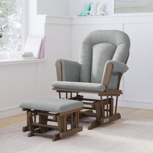 Tranquil Nursery Glider and Ottoman, Cocoa Bean
