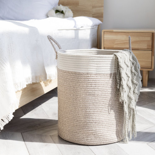 Dovecove Althoff Rope woven storage basket & Reviews | Wayfair
