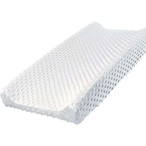 Owlowla Changing Pad Cover, Soft Minky Dots Changing Table Sheets for Baby Boy and Girl(White)