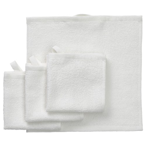 LUDDVIAL Washcloth - white 10x10 "