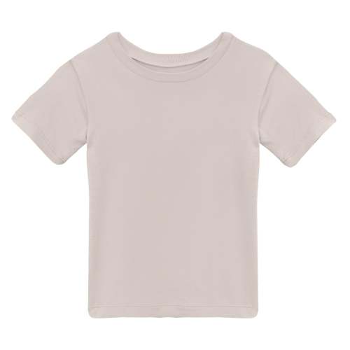 Short Sleeve Crew Neck Tee in Latte