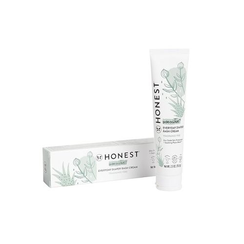 The Honest Company Hypoallergenic Diaper Rash Cream | Moisturizing + Calming Zinc Oxide Ointment | NEA Recognized, Cruelty Free | 2.5 oz - 2.5 Ounce (Pack of 1)