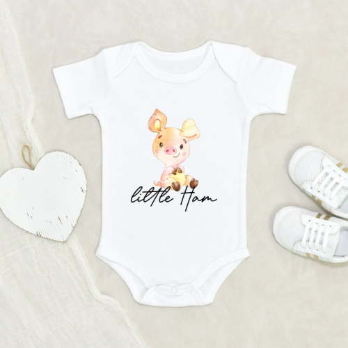 Animals Baby Clothes - Cute Little Ham Clothes - Little Ham Baby Clothes - Farms Baby Clothes - Cute Farms Clothes