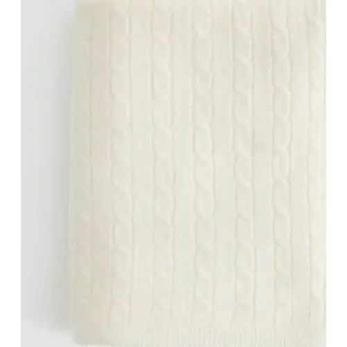 Luxe Cable Knit Cashmere Baby Blanket