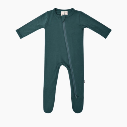 Zippered Footie in Emerald | Baby Footie Pajamas | Kyte Baby