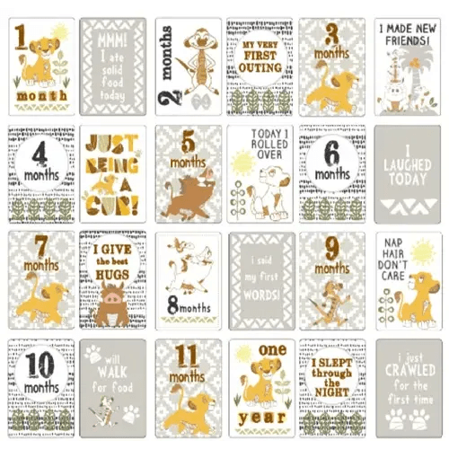 Disney Lion King Milestone Cards | Baby Bunting AU