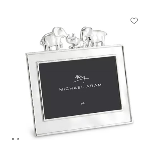 Elephant Enamel Frame, 4" x 6"