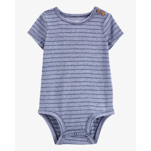 Baby Striped Short-Sleeve Bodysuit - Navy - Carter's | Carter's