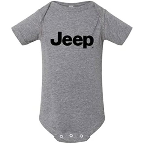 Jeep Baby Triblend Text Cotton Romper for Newborn