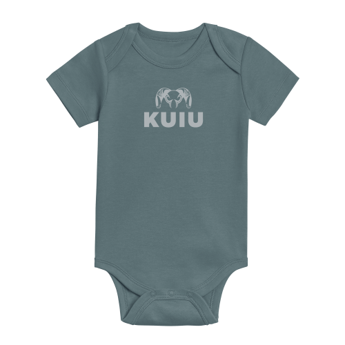KUIU Stacked Logo Baby One-Piece | Harbor