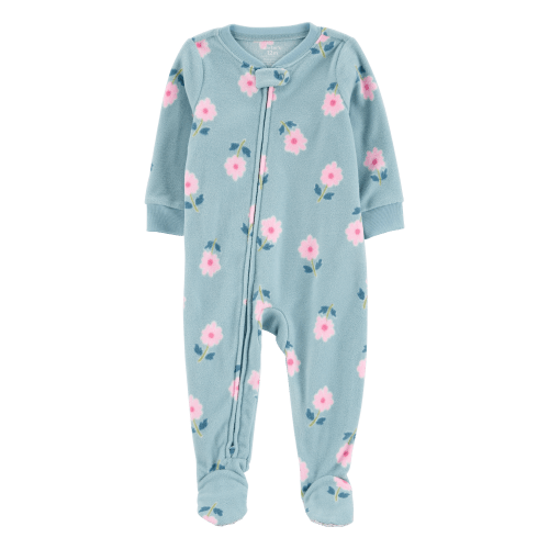 Baby 1-Piece Floral Fleece Footie Pajamas - Carter's | Carter's