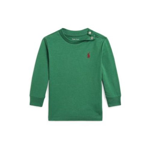 Baby Boys Cotton Jersey Long Sleeve T-Shirt