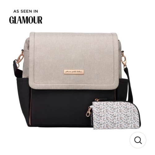 Boxy Backpack in Black/Sand