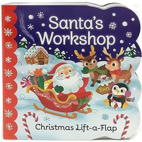 Santa's Workshop: A Christmas Lift-a-Flap Board Book for Babies and Toddlers (Chunky Lift-a-Flap)