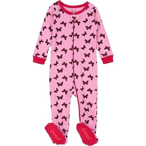 Leveret Kids Pajamas Baby Boys Girls Footed Pajamas Sleeper 100% Cotton (Size 6-12 Months-5 Toddler)
