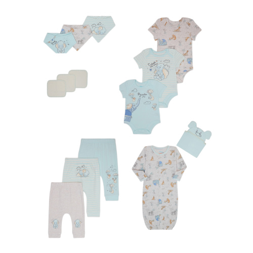 Disney Baby Wishes + Dreams Dumbo Layette Shower Gift Set Bundle, 14-Piece, Sizes NB-12M