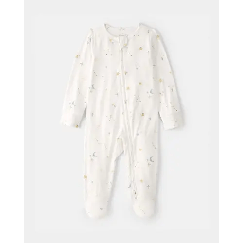 Baby Constellation 2-Way Zip PurelySoft Footie Sleep & Play Pajama - Cream | Carter's