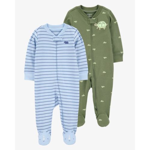 Baby 2-Pack Print 2-Way Zip Sleep & Play Pajamas | Carter's