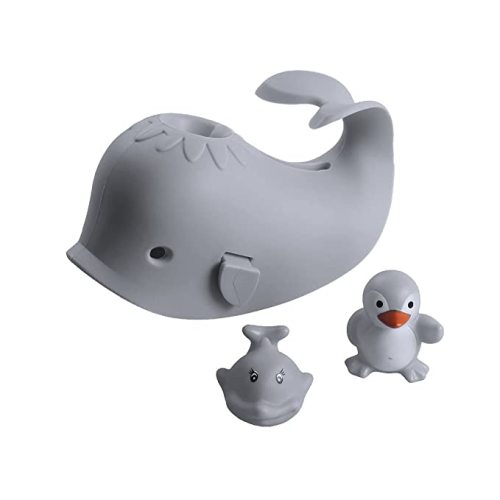Bath Spout Cover, Faucet Cover Baby Bathroom Tub Faucet Cover Protector for Kids, Bathtub Spout Cover for Baby Kids Toddlers Protection Accessories Baby Safety Universal Bath Silicone Toys - Gray