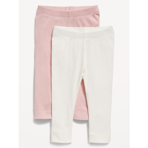 Unisex Rib-Knit U-Shape Leggings 2-Pack for Baby