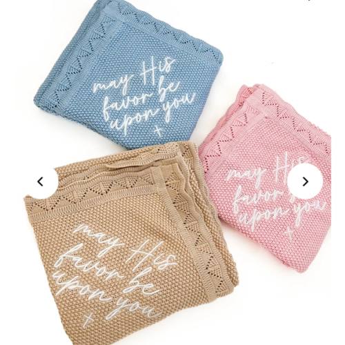 May His Favor Knit Blanket – OUR HOUSE ABOVE