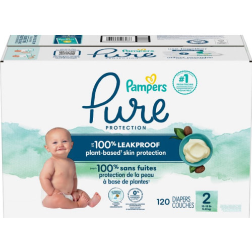 Pampers Pure Protection Diapers Pack - sizes 1 and up