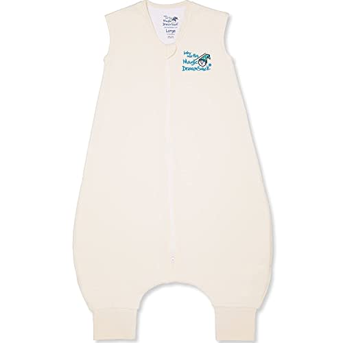 Baby Merlin's Magic Dreamsack Walker - 100% Cotton Wearable Blanket Sleep Sack - Transition Sleep Sack for 12-18 Months Babies - Promotes Restful Sleep and Liberty of Movement - Cream
