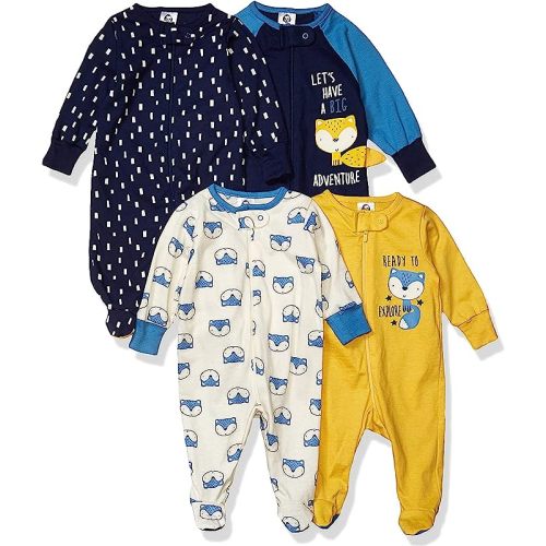 6-9 month Gerber baby-boys 4 Pack Sleep 'N Play Footie: Clothing, Shoes & Jewelry