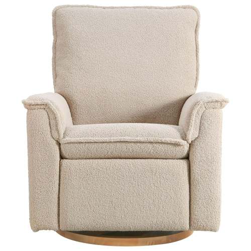 Baby Appleseed Anza Manual Swivel Glider Recliner in Taupe