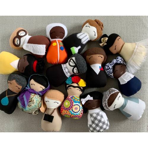 Influential Women Mini Doll, Handmade Educational Toy – Choose One