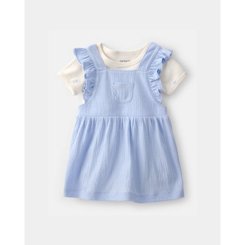 Baby Girl 2-Piece Jumper Dress Set - Blue | Carter's
