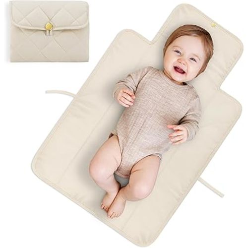 Portable Diaper Changing Pad - Soft and Easy to Clean Diaper Changing Mat for Babies - The Perfect Lightweight and Foldable Pad for Traveling