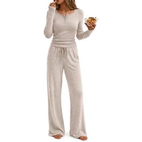 Trendy Queen Womens 2 Piece Outfits 2026 Fall Fashion Matching Lounge Sets