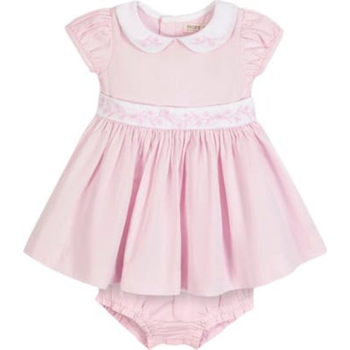 Baby Organic Peter Pan Collar Party Dress, Infant, 6-12M