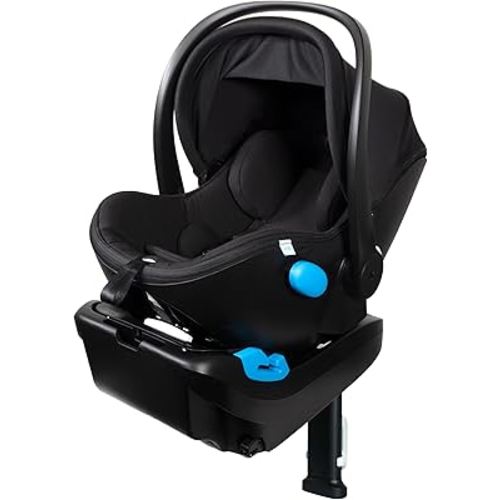 Clek Liing Infant Car Seat with Adjustable Load Leg, Compact, Lightweight Design, 7 Recline Positions, Easy-to-Use Rigid Latch, and Flame Retardant-Free (Railroad Ziip)