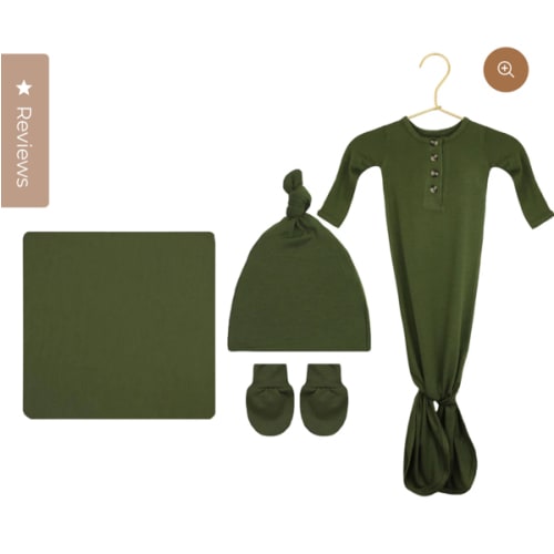 Riley Newborn Hat Bundle (Gown)