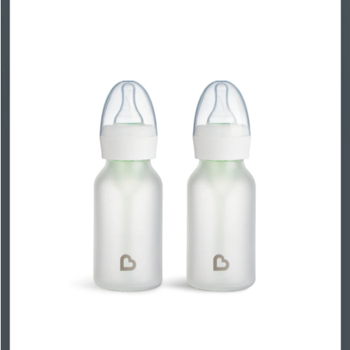 Bond® Silicone Glass Bottle 4oz or 8oz, 2pk | Munchkin