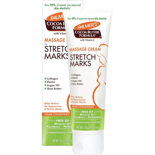 Palmer's Cocoa Butter Formula Massage Cream for Stretch Marks and Pregnancy Skin Care, 4.4 Ounces (Pack of 2)