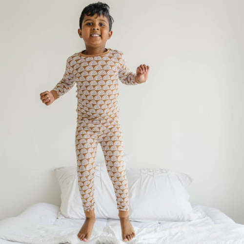 Rust Rainbows Two-Piece Pajama Set